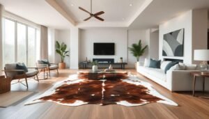 Enhance Your Living Room with a Stylish Cow Skin Rug
